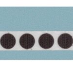 Economy-Adhesive-Backed-half-inch-Loop-Coins-Roll-of-WHITE