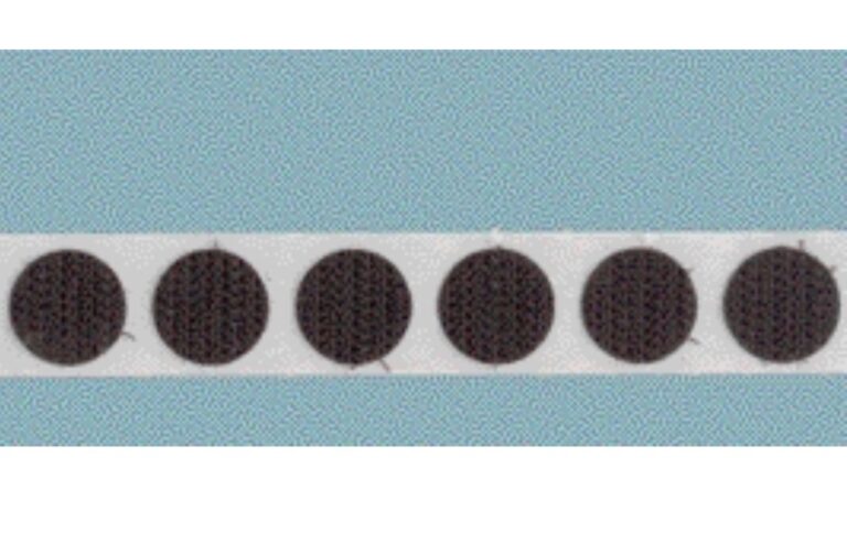 Economy-Adhesive-Backed-half-inch-Loop-Coins-Roll-of-WHITE