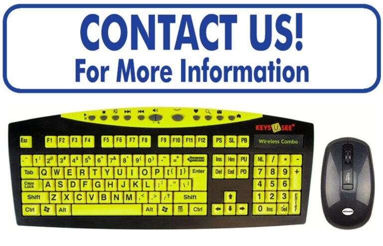 Keys-U-See Wireless Keyboard with Mouse