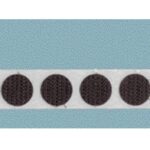VELCOIN Brand Adhesive Backed half inch Hook Coins- Roll of Black