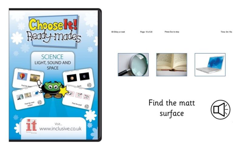 ChooseIt! Ready-mades Science – Light, Sound and Space