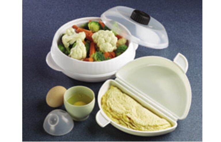 Omelette maker, Microwave steamer & Egg Boiler