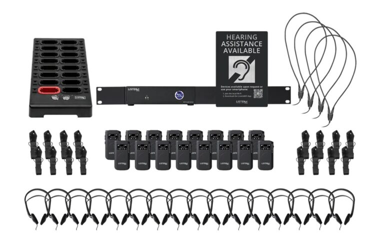 2 Channel Wi-Fi System with 16 Receivers (Dante)